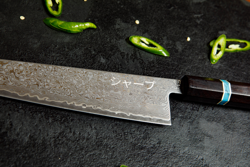 Blue Gyuto Close up